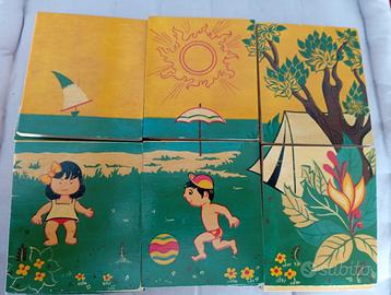 Puzzle in legno. Vintage Anni 50/60