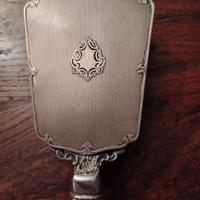 Antica spazzola da pettiniera, argento 800