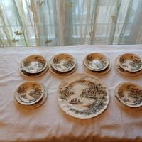 SET 6 PIATTI-CIOTOLE-PORCELLANA-JOHNSON BROS-1966