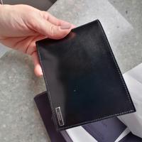 Portafogli da uomo, in pelle nera, nuovo