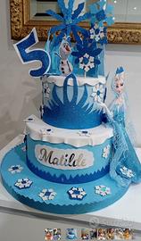 Torta scenografica  tema FROZEN