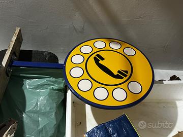 Insegna telefonica anni 70/80