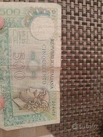 Moneta 500 lire di carta