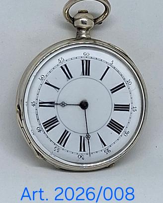 Antico orologio da tasca a chiavetta in metallo