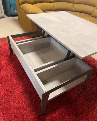 Tavolino in laminato con meccanismo per tavolo