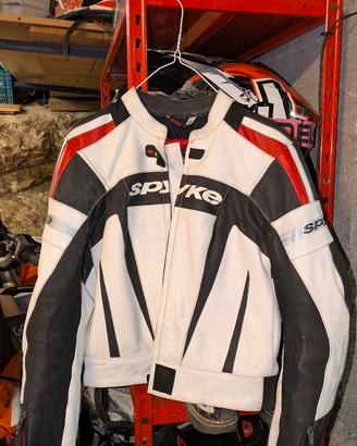 Tuta da moto Spyke in pelle taglia 44
