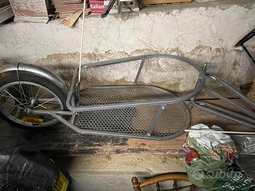 Rimorchio bici 1 ruota con borsa