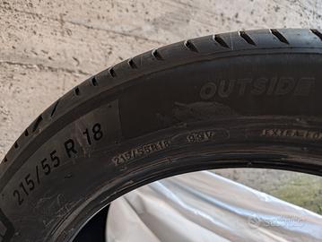 Due  Gomme Michelin Primacy 4 misure 215 55 r18