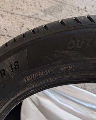 Due  Gomme Michelin Primacy 4 misure 215 55 r18