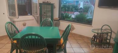sala da pranzo  midollino Rattan  
