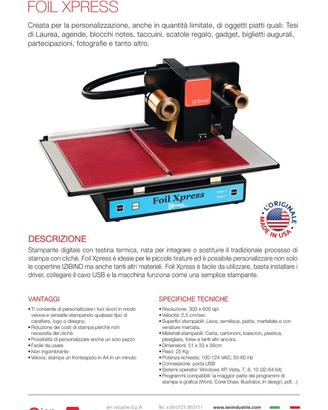 Stampante Digitale Foil Xpress