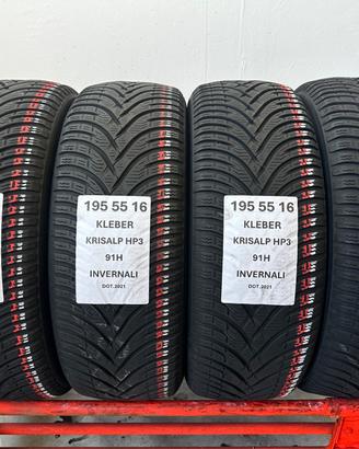 4 gomme 195 55 16 KLEBER INVERNALI