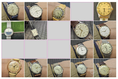 Orologi vintage Omega Iwc Zenith Longines