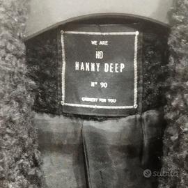 Cappotto nero in bouclé