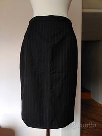 Gonna longuette sartoriale Kiton Napoli 100% lana