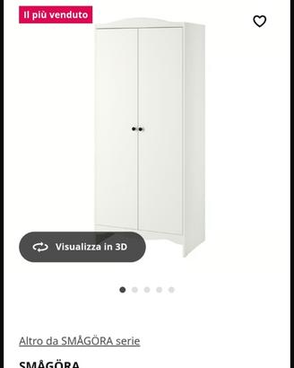 Letto ad angolo comprensivo di armadio