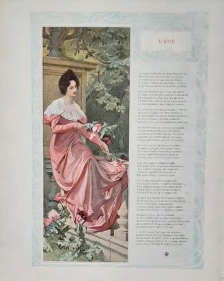 4 grandi litografie fine 800 quattro stagioni