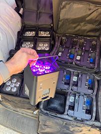 16x par led + 4x custodie + 1x case