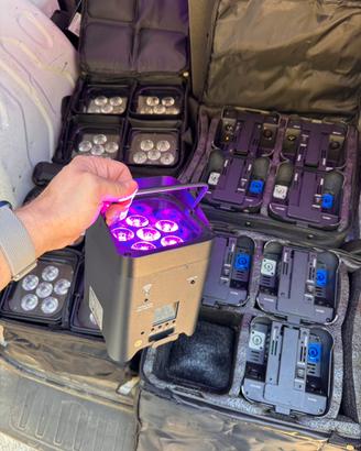 16x par led + 4x custodie + 1x case