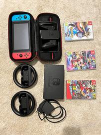 Nintendo Switch + accessorie e giochi