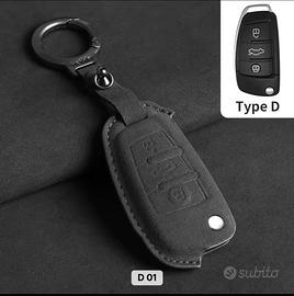Cover chiave Audi premium effetto Alcantara nera
