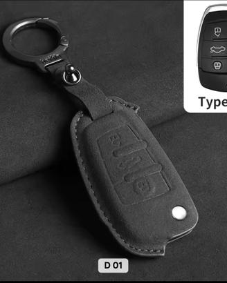 Cover chiave Audi premium effetto Alcantara nera