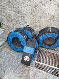 set gomme da neve con cerchi in ferro 