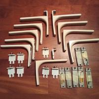 Staffe ad L in acciaio