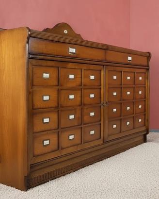 credenza 2 ante finti cassetti