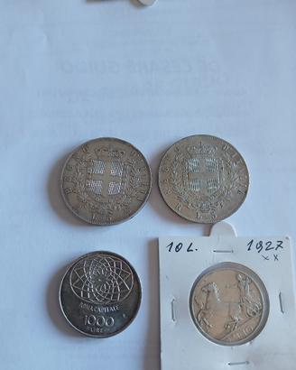 lotto monete argento 