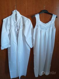 Completo da notte, camicia e vestaglia  vintage 