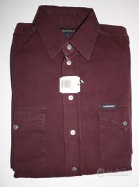 NUOVA Camicia CARRERA Bordeaux Taglia M