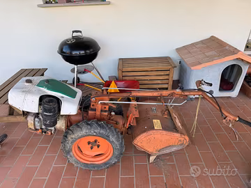 Motocoltivatore Pasquali con fresa e assolcatore