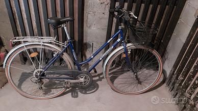 Bicicletta Legnano donna 18V cestino e portapacchi