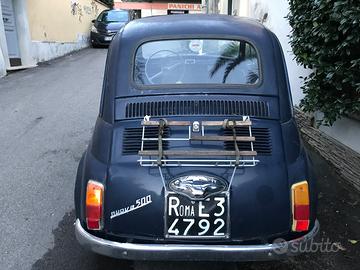 Fiat 500 F 1969 Targa Nera e Libretto a Fogli