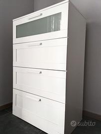 Cassettiera IKEA bianca 4 ante