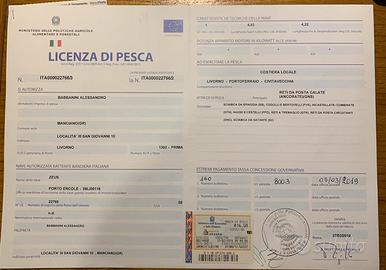 Licenza pesca