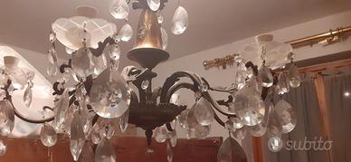 lampadario d'epoca a goccia 