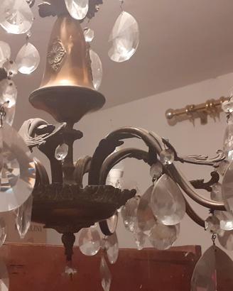 lampadario d'epoca a goccia 