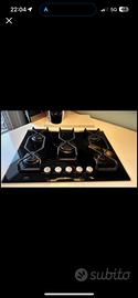 Piano cottura aeg a gas nero cristallo 70 cm