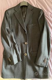 Cappotto uomo monopetto sartoriale taglia M grigio