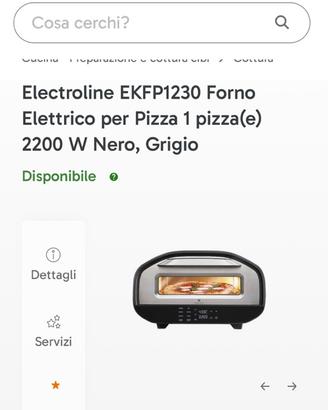 Forno elettrico per pizza