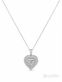 Collana cuore di brillanti 1,35 ct