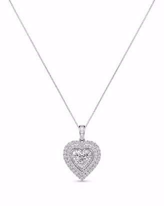 Collana cuore di brillanti 1,35 ct