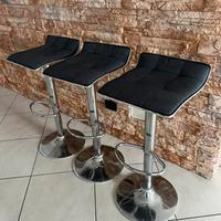 Set 3 sgabelli girevoli