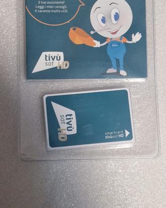 Tessera scheda tvsat nuova mai aperta 