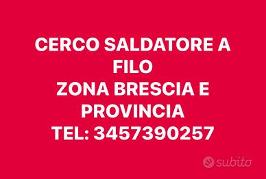 Saldatore con esperienza