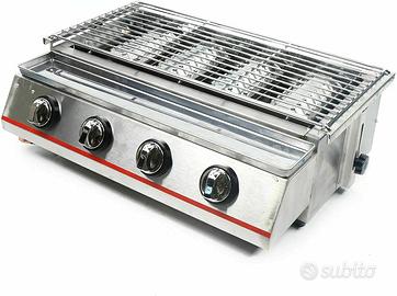 Sallurmose Barbecue a gas da tavolo per interni ed