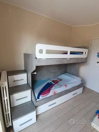 Letto a castello con Materassi inclusi 