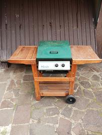 barbecue a gas con pietra lavica